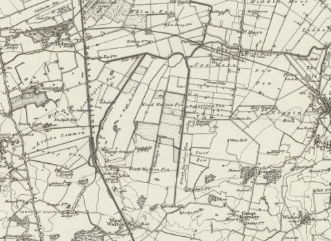 Old map of the fens