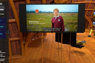 Great Fen video inside the virtual peatland pavilion