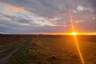 Great Fen sunset January 2025