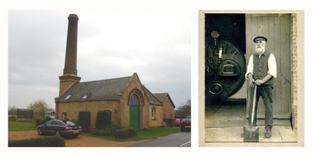 Pump house and black ham steam engine