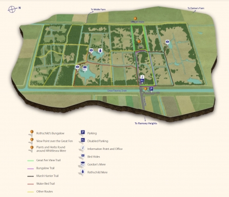Woodwalton Fen Map