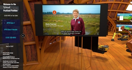 Great Fen video inside the virtual peatland pavilion